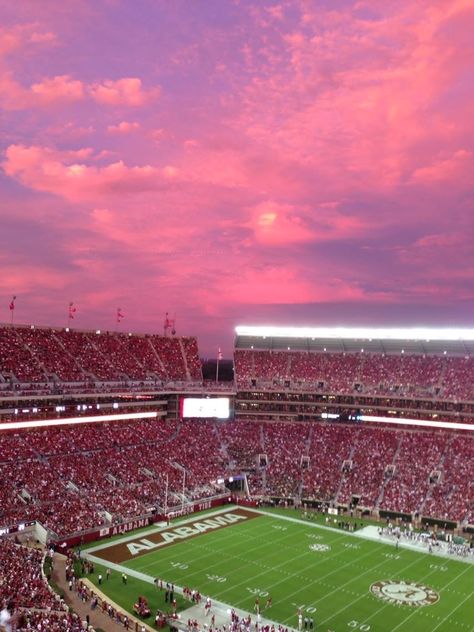 Game Day Alabama, Alabama Astetic, Pink Football Aesthetic, Alabama College Aesthetic, Alabama Football Aesthetic, Bama Aesthetic, University Of Alabama Aesthetic, Alabama Football Game, Alabama Wallpaper