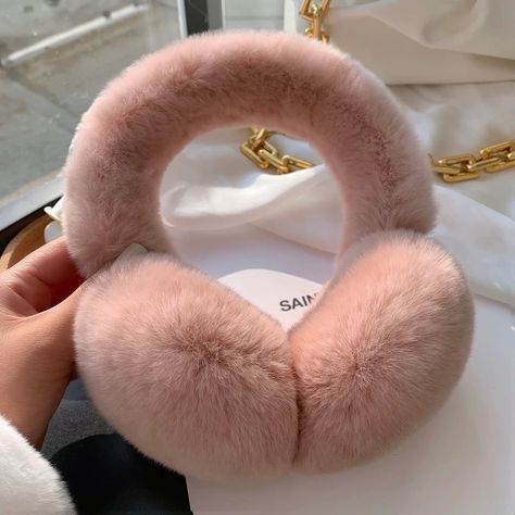 Cute Headphones, Warm Headbands, Fur Accessories, Ear Muffs, Ear Warmer Headband, Rex Rabbit, 2022 Trends, Ear Protection, Ear Warmer