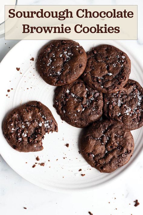 Sourdough Discard Cookies, Discard Cookies, Recipe Using Sourdough Starter, Sourdough Starter Discard Recipe, Chocolate Brownie Cookies, Gluten Free Sourdough, Homemade Sourdough Bread, Sourdough Starter Recipe, Sourdough Discard