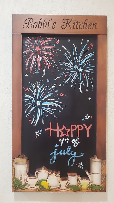 4 Of July Chalkboard Art, Chalk Art 4th Of July, Firework Chalk Art, July 4 Chalkboard Art, 4th Of July Chalk Art Ideas, Happy Summer Chalkboard Art, Fourth Of July Chalk Art, 4th Of July Chalkboard Ideas, July 4th Chalkboard Art