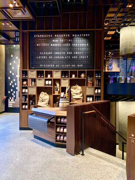 The Starbuck's Reserve Roastery NYC Experience - Lyssy in the City Starbucks Reserve Design, Starbucks Store Design, Starbucks Cafe Interior, Starbucks Interior Design, Starbucks Roastery, Starbucks Interior, Starbucks Cafe, Starbucks Reserve Roastery, Starbucks Shop