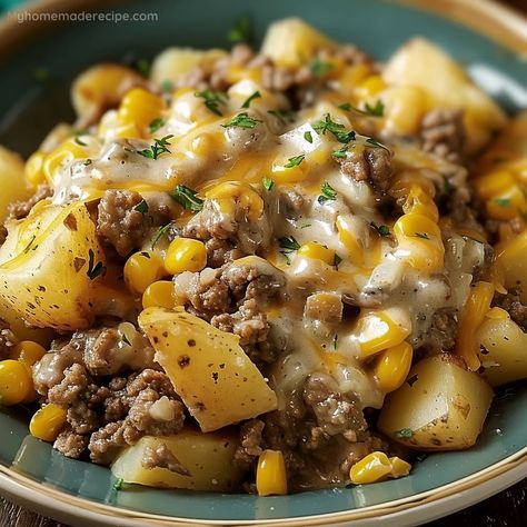 Make Slow Cooker Hamburger Hash, a tasty mix of ground beef, potatoes, and cheese. Ground Beef And Potato Slow Cooker, Ground Beef Hashbrown Crockpot Recipes, Slow Cooker Recipes Hamburger, Slow Cooker Beef And Potatoes, Crockpot Ground Beef And Potatoes, Hamburger Crockpot Recipes Ground Beef, Hamburger Slow Cooker Recipes, Hamburger Meat And Potatoes Recipes, Ground Beef Crockpot Recipes Easy