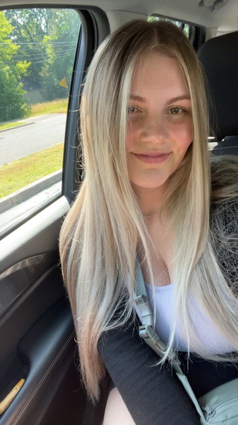 Growing out the dirty blonde roots means keeping up with the toners & glazes. May end up doing a balayage soon but idk. #blondehairstyles #longhair #blondehaircolor #blondebalayage #dirtyblondehair #healthyhair #selfcare #selfietime #lululemon #lululemonoutfit Blonde Hair With Grown Out Roots, Blonde Hair Grown Out Roots, Grown Out Roots Blonde, Blonde Grown Out Roots, Grown Out Roots, Blonde Toner, Bright Blonde Hair, Blonde Ponytail, Blonde Roots