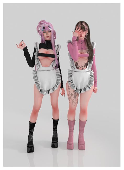 Sims 4 Dresses, Maid Outfit, Sims 4 Game, Sims 4 Cc Finds, Sims 4 Clothing, Sims Mods, Sims 4 Custom Content, Sims 4 Mods, Sims Cc