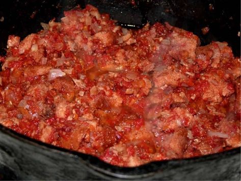 Sweet Stewed Tomatoes Recipe, Stewed Tomatoes Recipe With Bread, Breaded Tomatoes Recipe, Stewed Tomatoes Recipe, Stewed Tomato Recipes, Canned Stewed Tomatoes, Tomato Dishes, Tomatoes Recipe, Tomato Gravy