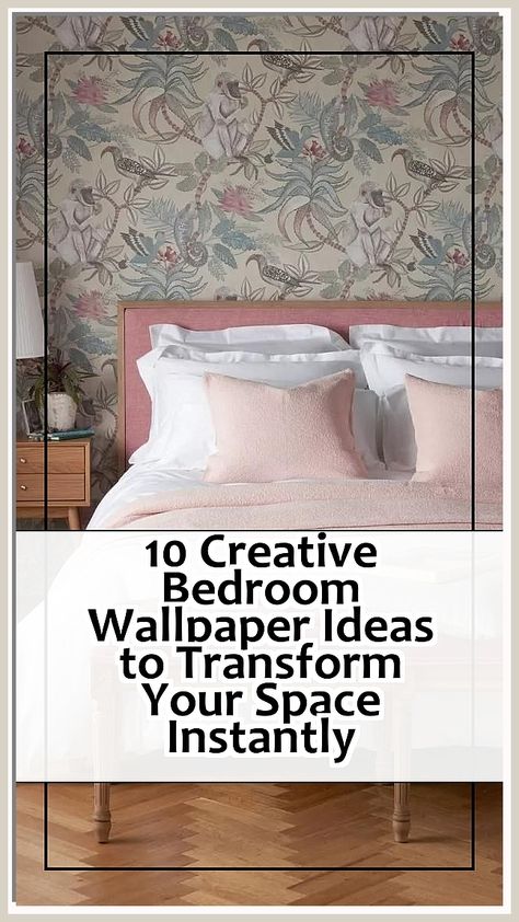 Transform your space instantly with these 10 creative bedroom wallpaper ideas! Discover unique patterns and colors that can elevate your bedroom's aesthetic, making it a cozy retreat. From bold prints to subtle textures, find inspiration to express your personal style. Whether you prefer a modern look or a classic vibe, these bedroom wallpaper ideas will help you create a stunning atmosphere that reflects your taste. Dive into the world of wallpaper and refresh your sanctuary today! Bedroom Wallpaper Ideas, Classic Vibe, Creative Bedroom, Bedroom Wallpaper, Awesome Bedrooms, Wallpaper Bedroom, Subtle Textures, Bedroom Aesthetic, Wallpaper Ideas