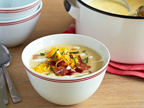 Fully Loaded Baked Potato Soup #BigGame Fully Loaded Baked Potato, Loaded Baked Potato Soup Recipe, Baked Potato Soup Recipe, Loaded Potato Soup, Loaded Baked Potato, Loaded Baked Potato Soup, Baked Potato Soup, Loaded Potato, Loaded Baked Potatoes