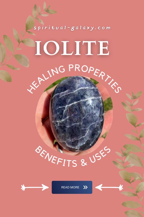 Yooperlite Meaning, Iolite Crystal Meaning, Iolite Meaning, Crystal Knowledge, Iolite Crystal, Zen Place, Crystal Work, Iolite Stone, Woo Woo