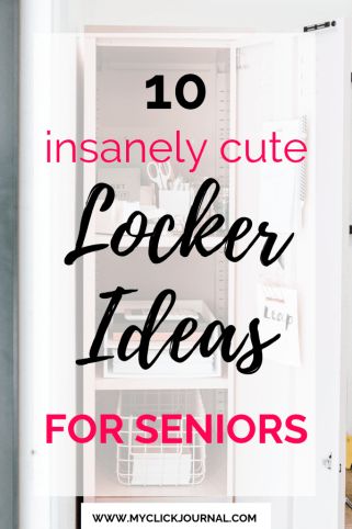 10 Cute Locker Ideas for Seniors | Locker Decor and Organization Inspo for your senior year of high school, with school supplies for lockers Teen Locker Ideas, Fun Locker Decorations, Tall Locker Ideas, High School Locker Decorations, Fun Locker Ideas, Boho Locker Ideas, Cute Locker Ideas For High School, Senior Locker Ideas, Locker Poster Ideas