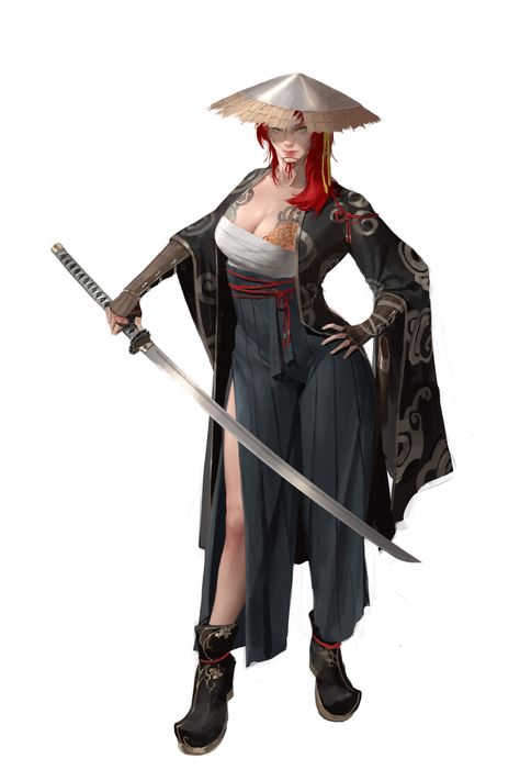 ArtStation - Yakuza Yakuza Girl, Female Swordsman, Npc Dnd, 3d Karakter, Female Samurai, Modele Fitness, Kobe Bryant Pictures, Female Martial Artists, Female Armor