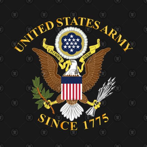 Check out this awesome 'US+Army+Since+1775+wo+BackGrnd' design on @TeePublic! Bay Of Pigs, Military Background, Us Army Logo, Turtle Tattoos, Military Signs, American Military History, Army Usa, Patriotic Pictures, Texas Forever