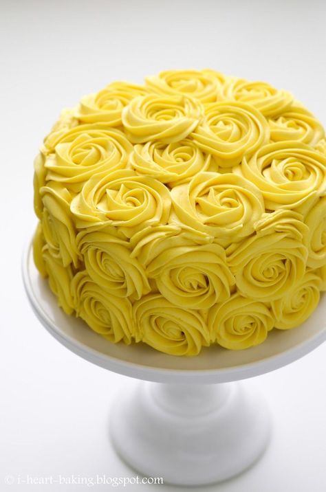 25+ Marvelous Photo of Yellow Birthday Cake Yellow Birthday Cake Shades Of Yellow Color Names For Your Inspiration Yellow  #CakeForBirthday Yellow Cakes Decoration, Birthday Cake Yellow, Yellow Birthday Cake, Buttercream Rose Cake, Cake Yellow, Pinterest Cake, Birthday Cake With Flowers, Yellow Birthday, 18th Birthday Cake