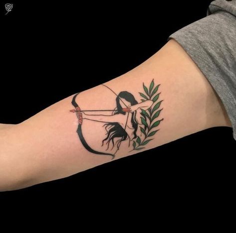 These Sagittarius tattoo ideas show off the personality of this fire sign with images of archers, bows and arrows, constellations, and more. #tattoos #sagittarius #tattooideas #astrology Archery Tattoo, Archer Tattoo, Sagittarius Tattoo Designs, Sagittarius Tattoo, Inspiration Tattoos, Fire Tattoo, Zodiac Tattoos, Tattoo Ideas Female, Arrow Tattoo