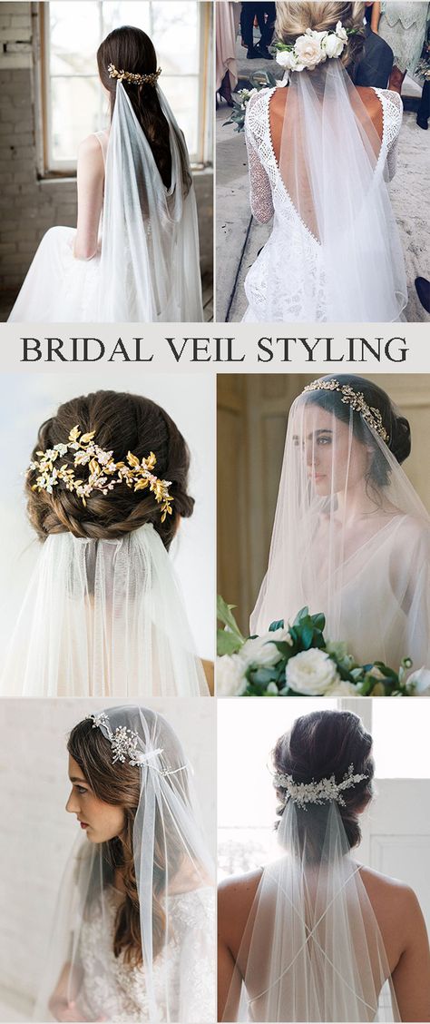 Veil Styling, Bridal Hair Veil, Veil Styles, Wedding Hairstyles With Veil, Veil Hairstyles, Bridal Hair Jewelry, Wedding Look, Bridal Hair Pins, Ideal Wedding