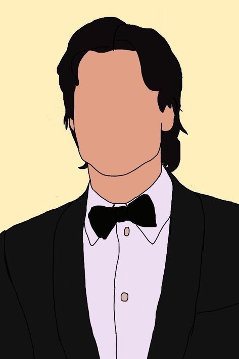 Faceless Celebrity Art, Damon Salvatore Drawing, Vampire Drawings, Vampire Diaries Wallpaper, Vampire Diaries Damon, Faceless Portrait, Celebrity Drawings, Cute Canvas, Pinturas Disney