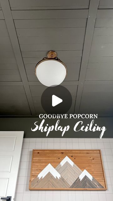 Bailey Powell on Instagram: "Shiplap Ceiling Progress 🔨 If you’ve been following along in stories, you know that we’ve been working on this ceiling project all week. This is soon going to be our only guest room so I wanted it to be *perfect* before we move the bedroom furniture out of the nursery. We’ll caulk/wood fill and do one more coat of paint and she’ll be all done! I’m so excited to get the furniture back in here and get it all styled up. Stay tuned!! #diyprojects #shiplap #ceilingdesign" Green Shiplap Ceiling, Shiplap Ceiling, House Dining Room, The Bedroom, Home Reno, Ceiling Design, Be Perfect, Stay Tuned, So Excited