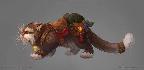 Fantasy Mounts Concept Art, Fantasy Mount Concept Art, Cat Fantasy Art, Fantasy Mounts, Fantasy Beasts, Fantasy Creatures Art, Mythical Creatures Art, Creature Concept Art, Animal Companions