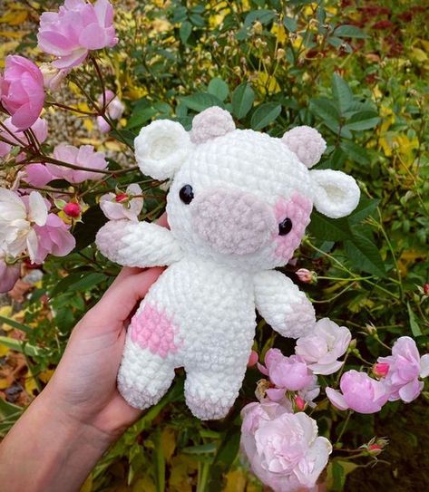 Cow Plush Crochet Pattern | Pink Cow Pattern | Baby Cow Amigurumi PDF | Crochet Animal | Crochet Pattern Amigurumi | Cow Plush Crochet Crochet toys patterns free amigurumi #crochettoyspatternsfreeamigurumi #crochet #crochettoy #crochetpattern #crochetpatterns 1.796 Pink Crochet Cow, Crochet Pink Cow, Toys Quotes, Amigurumi Cow Pattern, Plush Crochet Pattern, Stuffed Cow, Whimsical Crochet, Crocheted Cow Pattern, Cow Plush