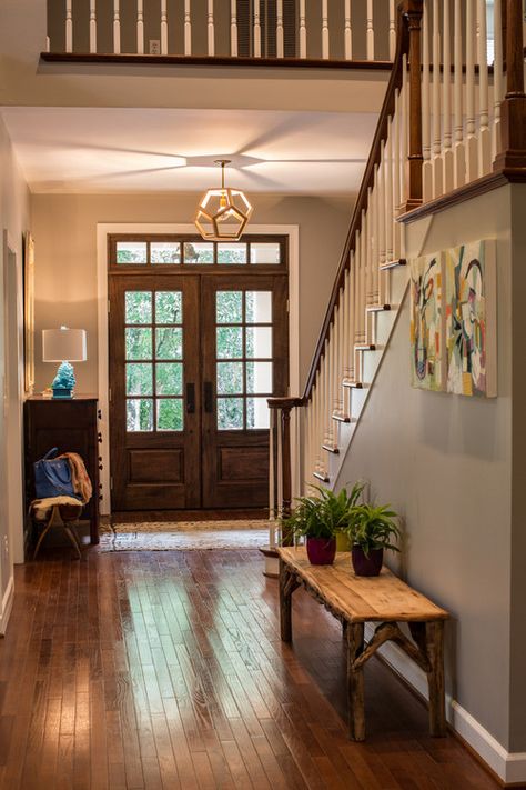 Exterior Transom Above Frnech Doors | Transoms Direct Modern Farmhouse Front Door, Transitional Entry, Glamorous Interior Design, Double Front Entry Doors, Glamorous Interiors, French Doors Exterior, Farmhouse Front Door, Double Entry Doors, Double Front Doors