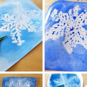 Drawing Snowflakes, Snowflake Crafts, Snowflakes Drawing, Snowflakes Real, Snowflake Craft, Easy Science Experiments, Wax Crayons, Fair Projects, Wax Resist