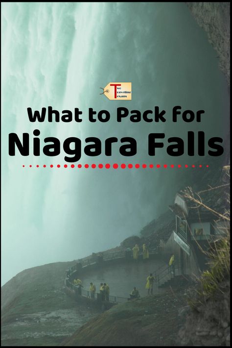 Not sure what to pack for Niagara Falls? Check out this comprehensive guide. It includes a free printable Niagara Falls packing list to help you get organized. | Niagara packing list | Packing List for Niagara Falls | Packing List for Niagara Falls Canada | What to bring to Niagara Falls | What to Wear in Niagara Falls #packinglist #niagarafalls What To Wear To Niagara Falls In Summer, Niagara Falls Outfit Summer, Niagara Falls Outfit, Free Travel Printables, Niagara Falls Vacation, Fall Packing List, Family Packing List, Niagara Falls Trip, Fall Packing