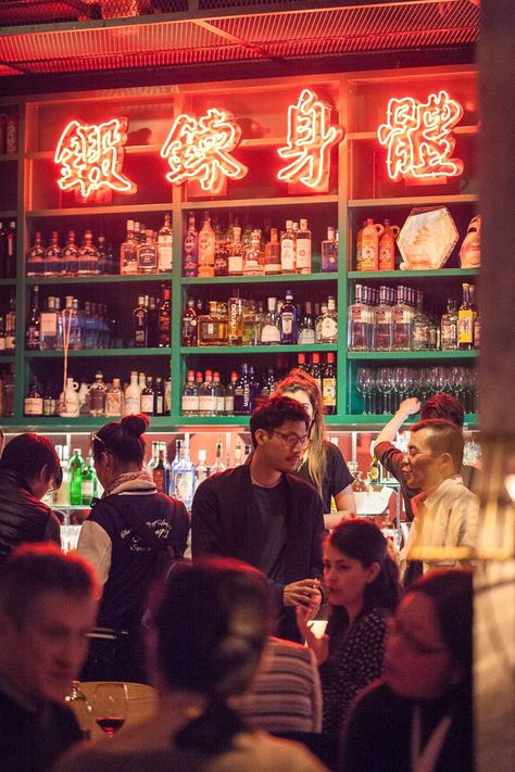 Best things to do in Hong Kong | CN Traveller Hongkong Cafe, Hong Kong Nightlife, Hongkong Restaurant, Chinese Bar, Hong Kong Cafe, Bar Shelving, Hong Kong Night, Hong Kong Food, Asian Restaurants