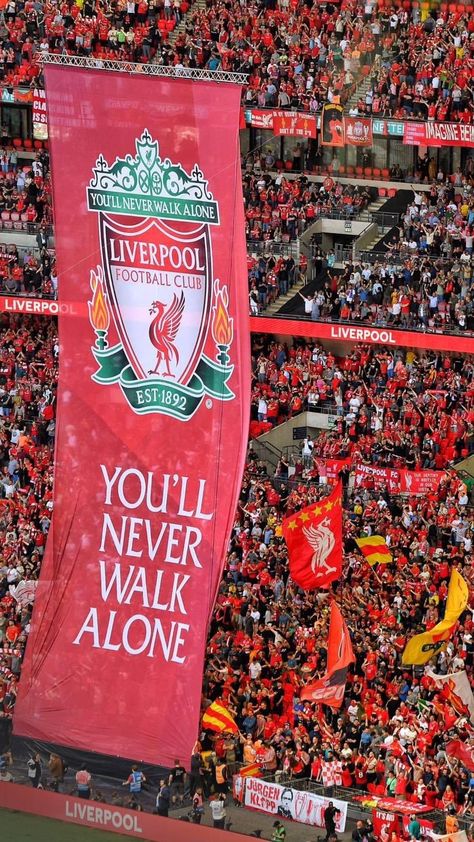 Anfield Aesthetic, Liverpool Aesthetic Wallpaper, Lfc Aesthetic, Liverpool Football Team, Angelina Johnson, Lfc Wallpaper, Liverpool Fc Team, Liverpool You'll Never Walk Alone, Liverpool Poster