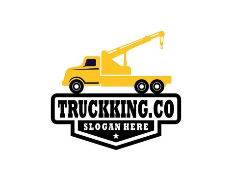 Towing truck service logo vector for transportation company. Heavy equipment template vector illustration for your brand. Tow Truck Logo, Towing Logo, Truck Logo, Service Logo, Photoshop Art, Tow Truck, Heavy Equipment, Vector Logo, Vector Art