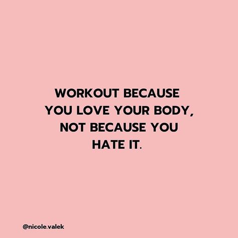 Workouts at home | I like this quote! 💗 Train and eat because you love your body! >> It will be much more effective in the long run (swipe!) Hating our body… Body Checking Quotes, Workout Because You Love Your Body, Body Motivation Quotes Shape, Move Your Body Quotes, Fitness Widget, Work Out Quotes, Love Your Body Quotes, Body Quotes, Self Thought