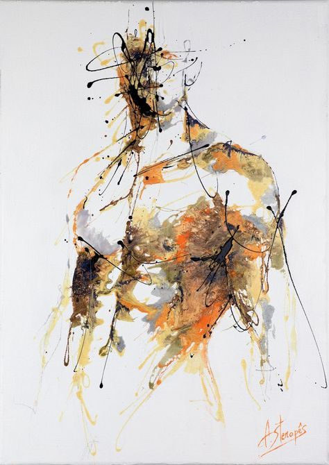 Male Abstract Painting, Abstract Nude Art Male Model, Gay Illustration Art Men, Gay Illustration Art, Male Body Painting, Nude Abstract Art, Male Art Model, Masculine Art, Male Body Art