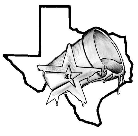 Texas Neck Tattoo, Houston Texas Drawing, Houston Art Drawings, Houston Drawing Ideas, Screwston Houston Drawings, Trap House Tattoo Stencil, Texas Drawings, Texas Tattoo For Men, Zaza Drawings