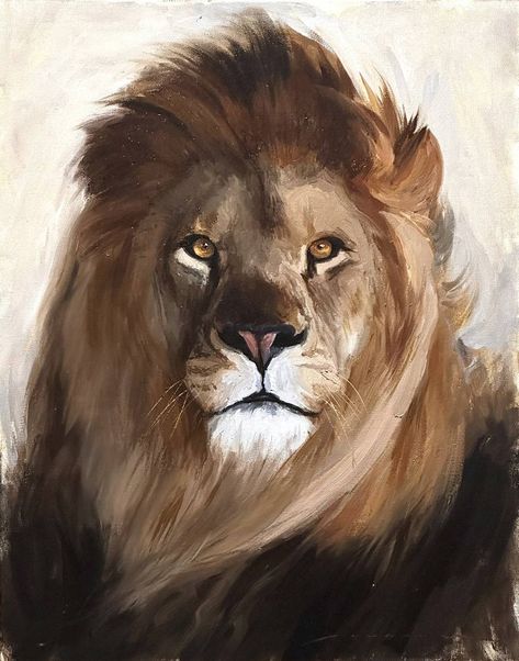 Lion Painting Acrylic, Jesus Art Drawing, Animal Paintings Acrylic, King Painting, Lion Painting, Big Cats Art, Lion Canvas, Academic Art, Lion Art