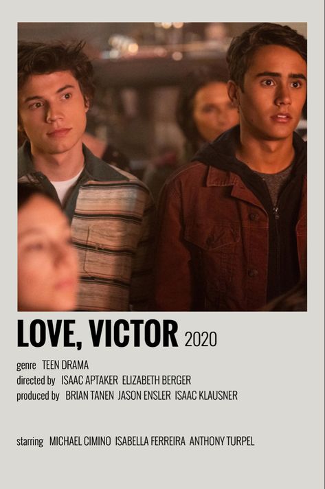 Love Victor Poster, Movies Journal, Tv Show Posters, Love Victor, Show Posters, Musica Spotify, Series Posters, Polaroid Posters, Iconic Movie Posters