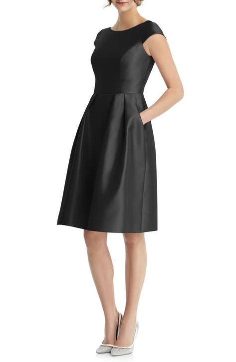 Bridesmaid Dresses & Gowns | Nordstrom Alfred Sung Bridesmaid Dresses, Twill Dress, Dessy Collection, Alfred Sung, Infinity Dress, Dress Order, Cap Dress, Skirt With Pockets, Bateau Neckline