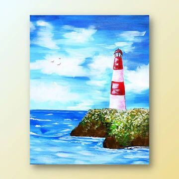 Painting experiences that we recommend for a paint night with mom Summer Paintings, Kids Painting Party, Family Pet Portraits, Painting Videos Tutorials, Sip And Paint, Landscape Art Quilts, Lighthouse Painting, Paint Parties, Sip N Paint