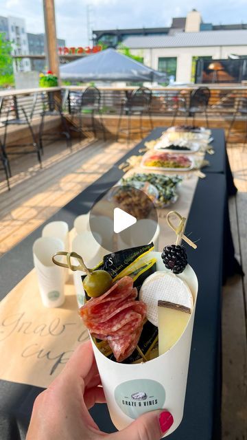 Graze & Vines | Atlanta Charcuterie on Instagram: "This might have been the most creative event we’ve ever been part of!

Guests assembled their own charcuterie cup snack to enjoy while sipping on some bubbly as I did a demonstration of setting up a grazing table and talked with them about “the art of the perfect graze” 😍 

Next, Jenny from @shopvinoteca not only chatted about the wines they were sampling, but also sabered a champagne bottle! 

Finally, the grazing table was moved to their “after party” location for everyone to enjoy. 

Thanks so much for having us @southernculinaryandcreative and @westside_motor_lounge 🤗

✨www.grazeandvines.com✨

#cheeseboard #cheeseboards #charcuterie #charcuterieboard #charcuterieboards #cheeseplatter #atlanta #atlfoodie #atlantafoodie #eateratlanta # Charcuterie Cup, Chacuterie Board, Party Location, Grazing Table, Grazing Tables, Creative Event, Cheese Platters, Thanks So Much, Champagne Bottle