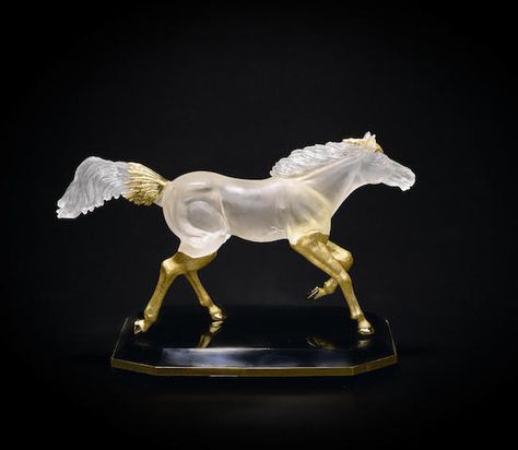 Rock Crystal Quartz Carving of a Horse by Luis Alberto Quispe Aparicio Stone Animals, Lapidary Art, Carved Gemstones, Race Horse, Gemstone Carving, Blue Horse, Horse Sculpture, Ceramic Animals, Equine Art