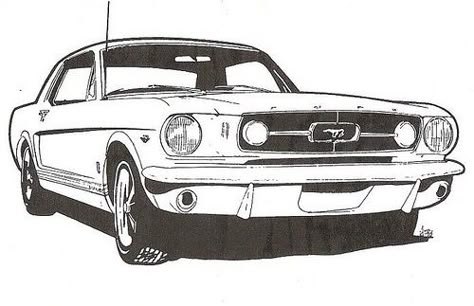 1965 Mustang Sketch Mustang Tattoo, Mustang Drawing, Mustang 67, Mustang Art, Ford Mustang 1967, Red Mustang, 67 Mustang, 65 Mustang, Vintage Mustang