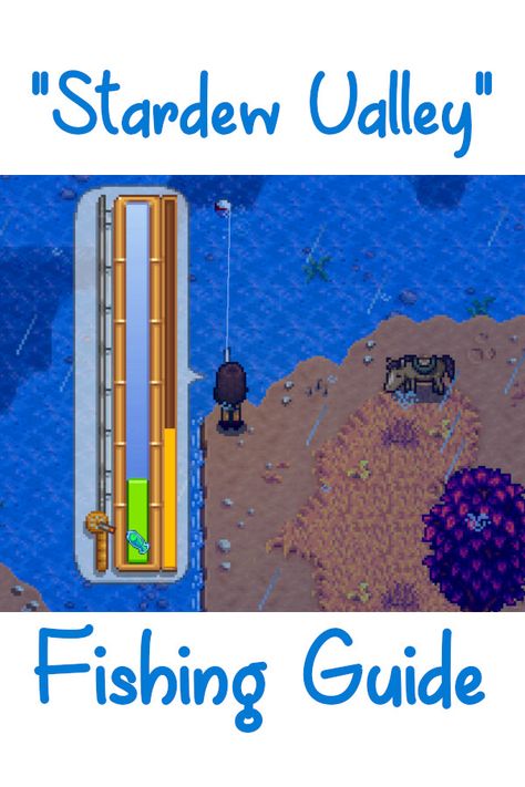 Stardew Valley Fishing Guide, Stardew Valley Fish Guide, Community Center Bundles, Stardew Valley Community Center, Fish Stardew Valley, Fishing Stardew Valley, Forest Farm, Stardew Valley Tips, Stardew Valley Farms