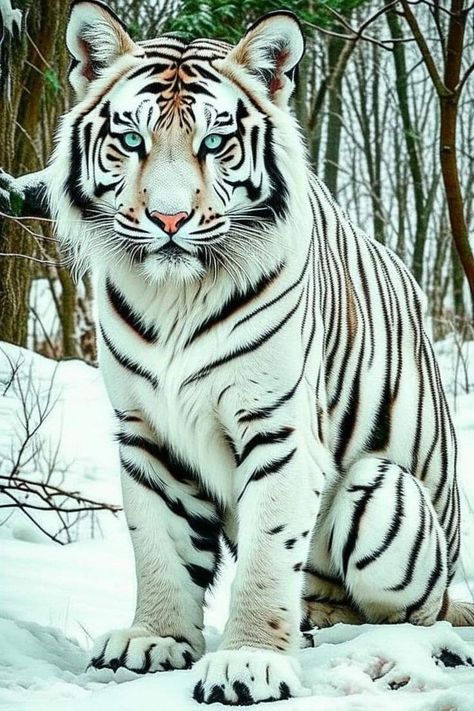 Snow White Tiger, Tiger Photography, Realistic Sketch, American Flag Eagle, Tiger Pictures, Beautiful Wallpapers For Iphone, Wild Animals Pictures, Bengal Tiger, Photo Of The Day