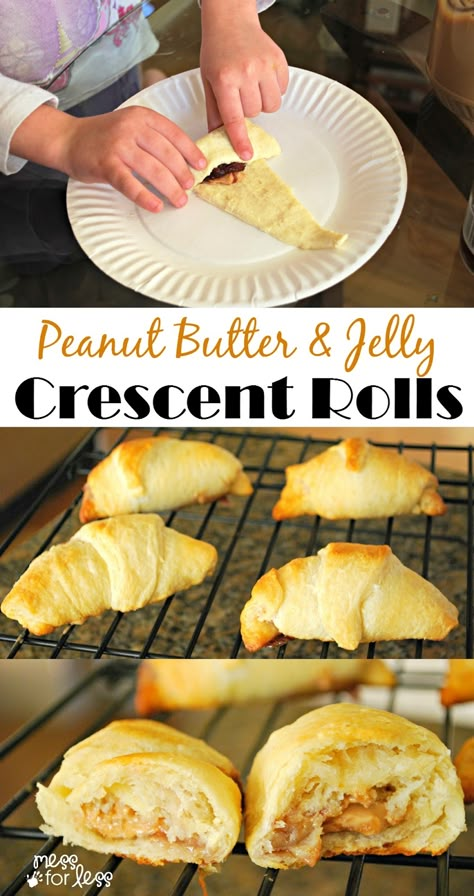 Cheese Crescent Roll Recipes, Recipes Peanut Butter, Cheese Crescent Rolls, Crescent Recipes, Breakfast And Brunch, Crescent Roll Recipes, Roll Recipes, Crescent Roll, Peanut Butter And Jelly