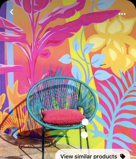 Waikiki Hotels, Selfie Wall, School Murals, Murals Street Art, Mural Wall Art, Mural Art, Wall Paint, Decoration Design, Dream Home