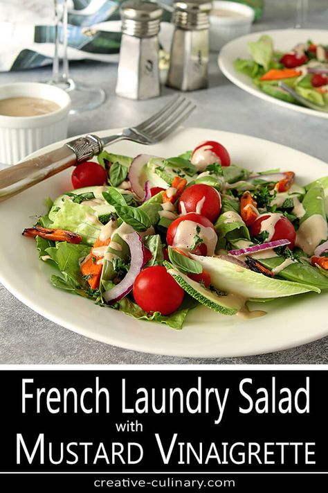 Laundry Garden, Grilled Carrots, Mustard Vinaigrette, French Laundry, Garden Salad, Fresh Ingredients, Side Salad, Healthy Salad Recipes, Healthy Salads