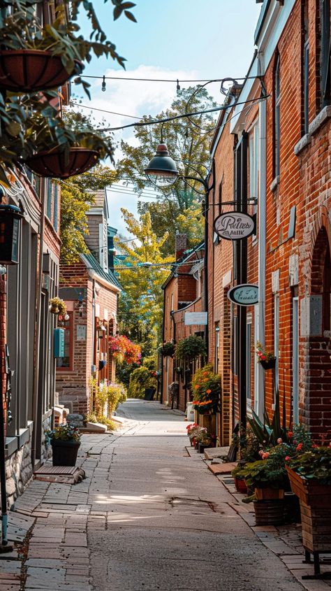 "Quaint Urban Alley: Narrow passageway between old #brickbuildings lined with #pottedplants under a clear #bluesky. #alleyway #urbanexploration #vintagevibes #charm #aiart #aiphoto #stockcake ⬇️ Download and 📝 Prompt 👉 https://stockcake.com/i/quaint-urban-alley_482474_455611" Cool Alleyways, European Alleyway, Beautiful Alleyways, Brick Alleyway, Old City Photography, City Alley, Perspective Painting, Ap Art Concentration, Sketching References