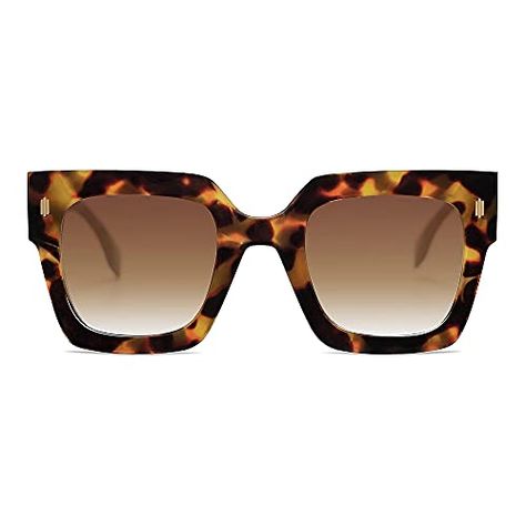 Deal of the day: SOJOS Vintage Oversized Square Sunglasses for Women,Retro Womens Luxury Big Sun Glasses UV400 Protection SJ2194 Big Sun Glasses, Sojos Sunglasses, Vintage Cat Eye Glasses, Square Glasses Frames, Oversized Square Sunglasses, Reading Essentials, Cat Eye Glasses Frames, Vacation Outfit Ideas, Oversized Glasses