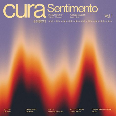 Sentimento (Vol.1) playlist by cura.fm - Fonts In Use Heat Map Design, Gradient Design, Music Covers, Design Website, Relaxing Music, Typography Poster, Graphic Design Typography, Graphic Design Posters, Visual Design