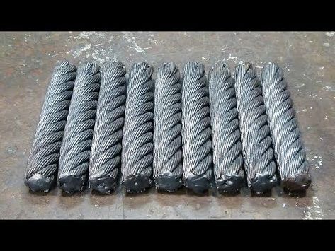 Forging a Knife From Cable - YouTube Cable Knife, Gas Forge, Damascus Kitchen Knives, Power Hammer, Black Smith, Diy Knife, Chainsaw Chain, Black Smithing, Handcrafted Knife