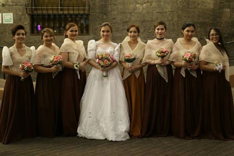 Bridesmaid Dresses Filipiniana, Filipiniana Wedding Theme Entourage, Bridesmaid Filipiniana, Filipiñana Wedding Theme, Filipiniana Bridesmaid, Filipiniana Bridesmaid Dresses, Filipiniana Prenup, Women Barong, Filipiana Wedding