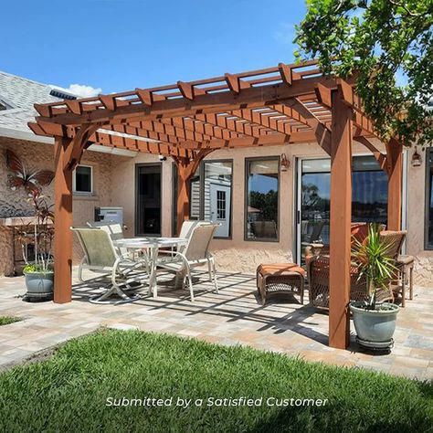 Cedar Wood Pergola Cedar Pergola, Wood Pergola, Patio Canopy, Wooden Pergola, Classic Aesthetic, Bed Swing, Support Structure, Backyard Deck, Patio Accessories