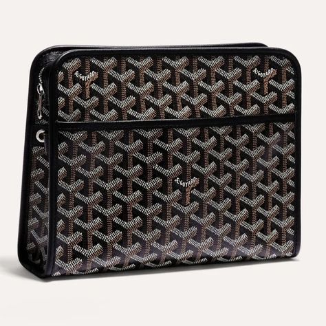 Goyard Clutch, Goyard Pouch, The Fountain Of Youth, Back Fat Workout, Goyard Bag, Fountain Of Youth, Toiletry Pouch, Black White Fashion, Cosmetic Pouch